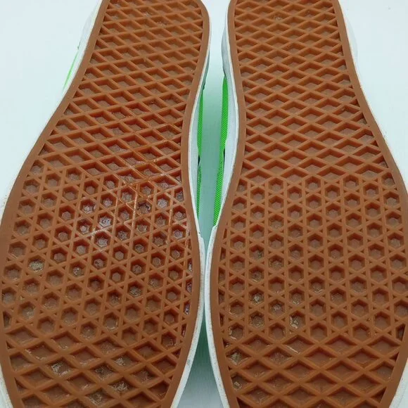 Vans Era Neon Lime Green Sneakers Unisex Low Top Men's 10.5 Canvas Skate Shoes - Picture 13 of 15